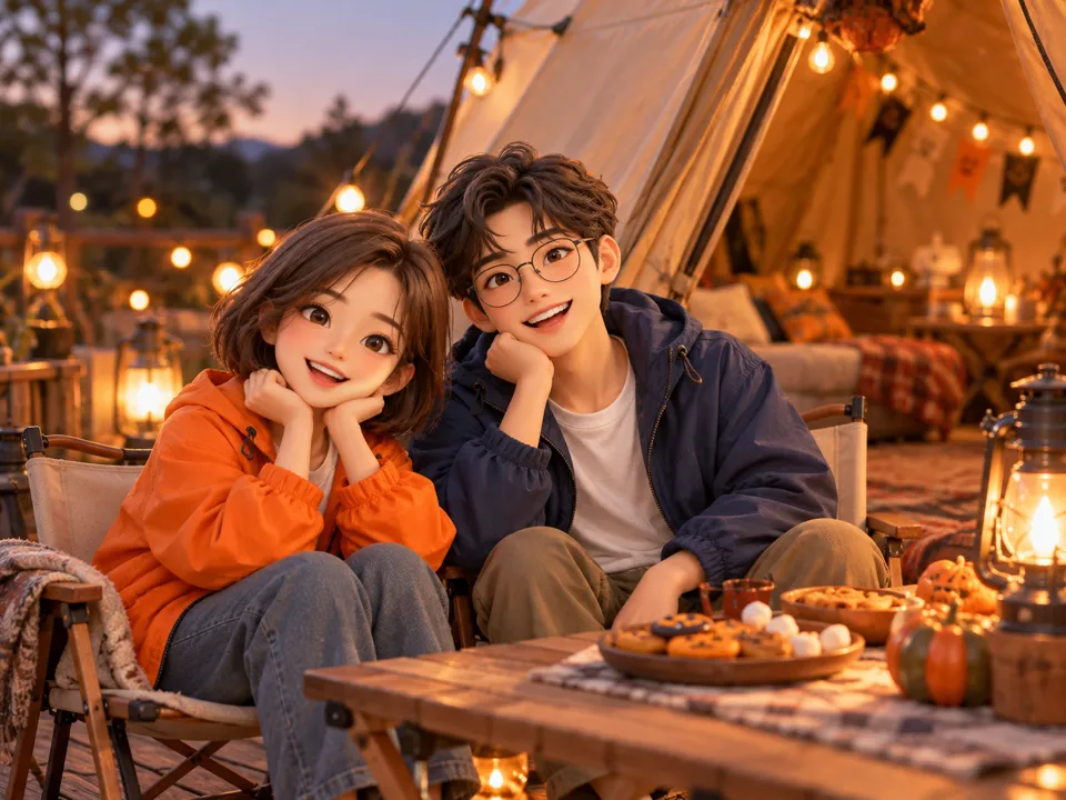 기린빌라리조트 할로윈 캠핑