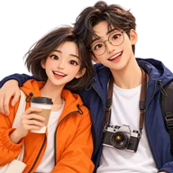 트립카트 진행자 트리와 준(AI 생성 캐릭터)