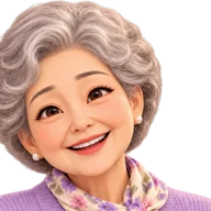 트립카트 할머니 캐릭터(AI 생성 캐릭터)
